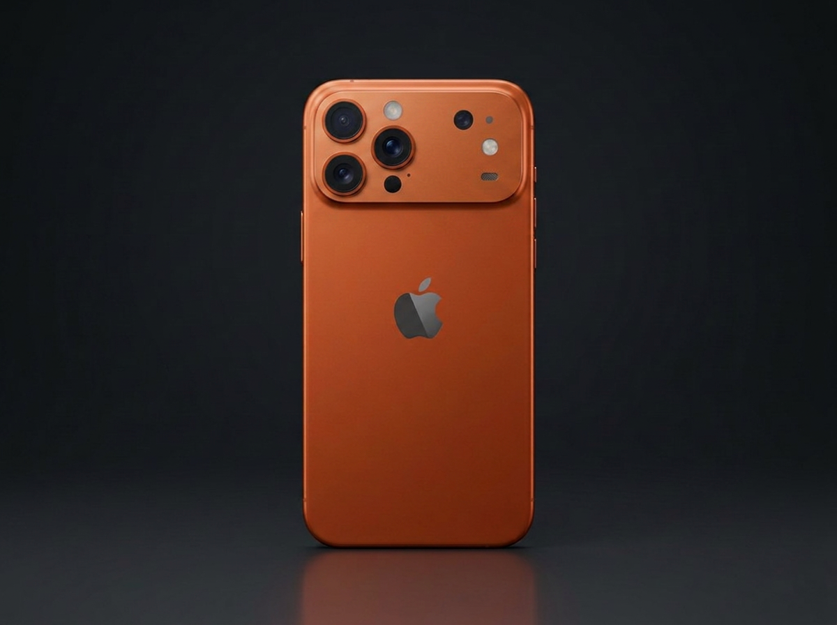 iPhone 17 Pro Max in Cosmic Orange